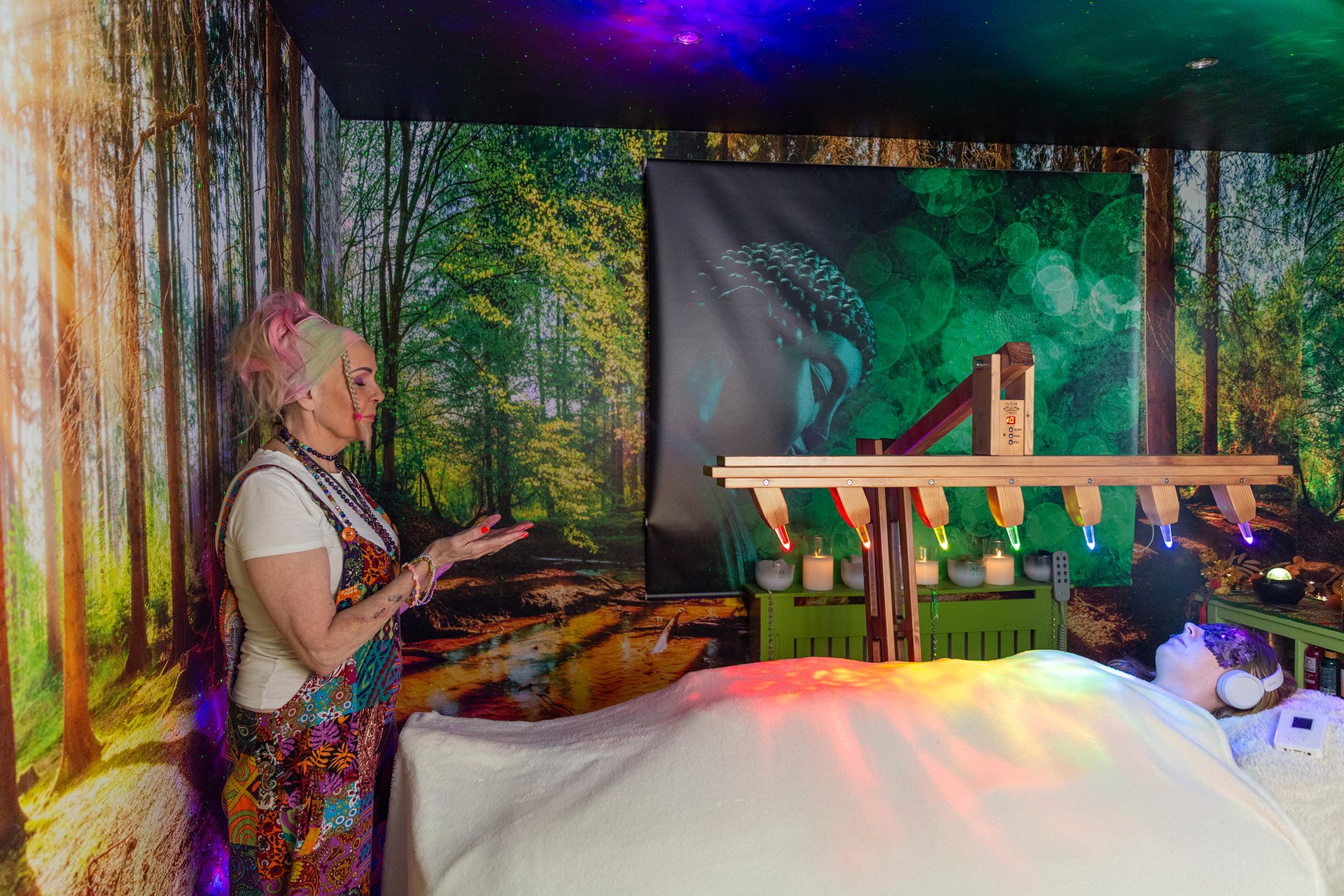 Crystal Light Therapy Chakra Bed Treatment at Peaceful Haven Holistic Therapies in East Kilbride